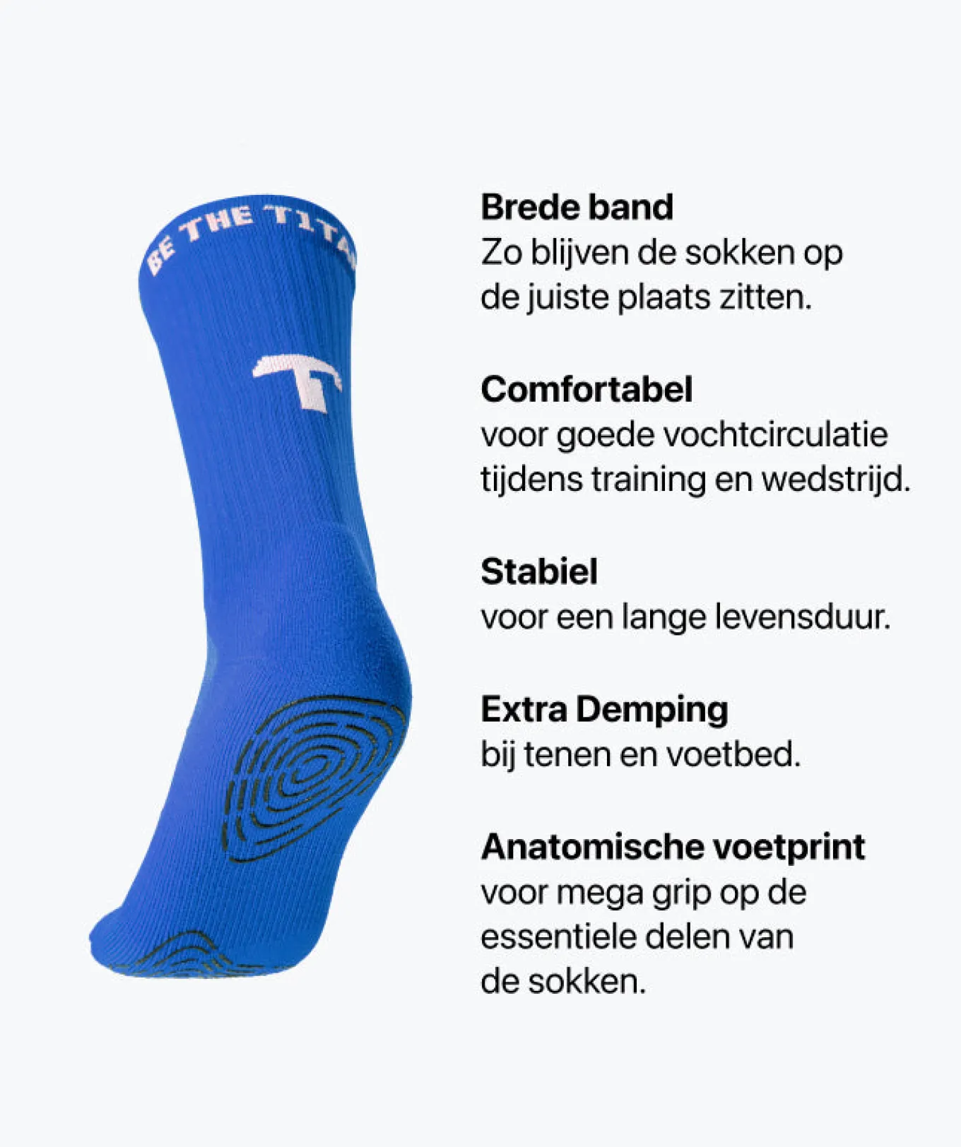 T1TAN Grip Socks - blauw Discount